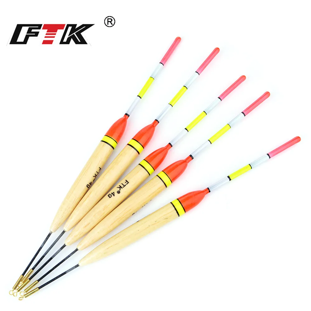 

FTK 5pcs/pack 4g/5g/6g/7g Barguzinsky Fir Float 20cm-22cm Fishing Float Vertical Buoy Float FishingTackle For Carp Fishing
