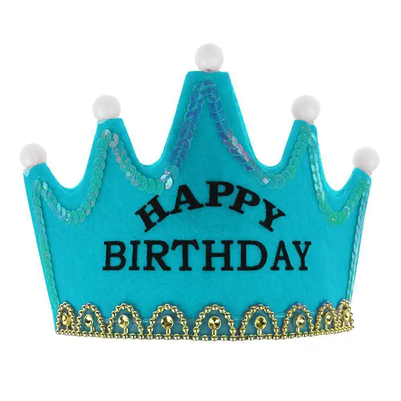 Prince Princess Crown Birthday Party LED Light up Hats Cap Children kids adult