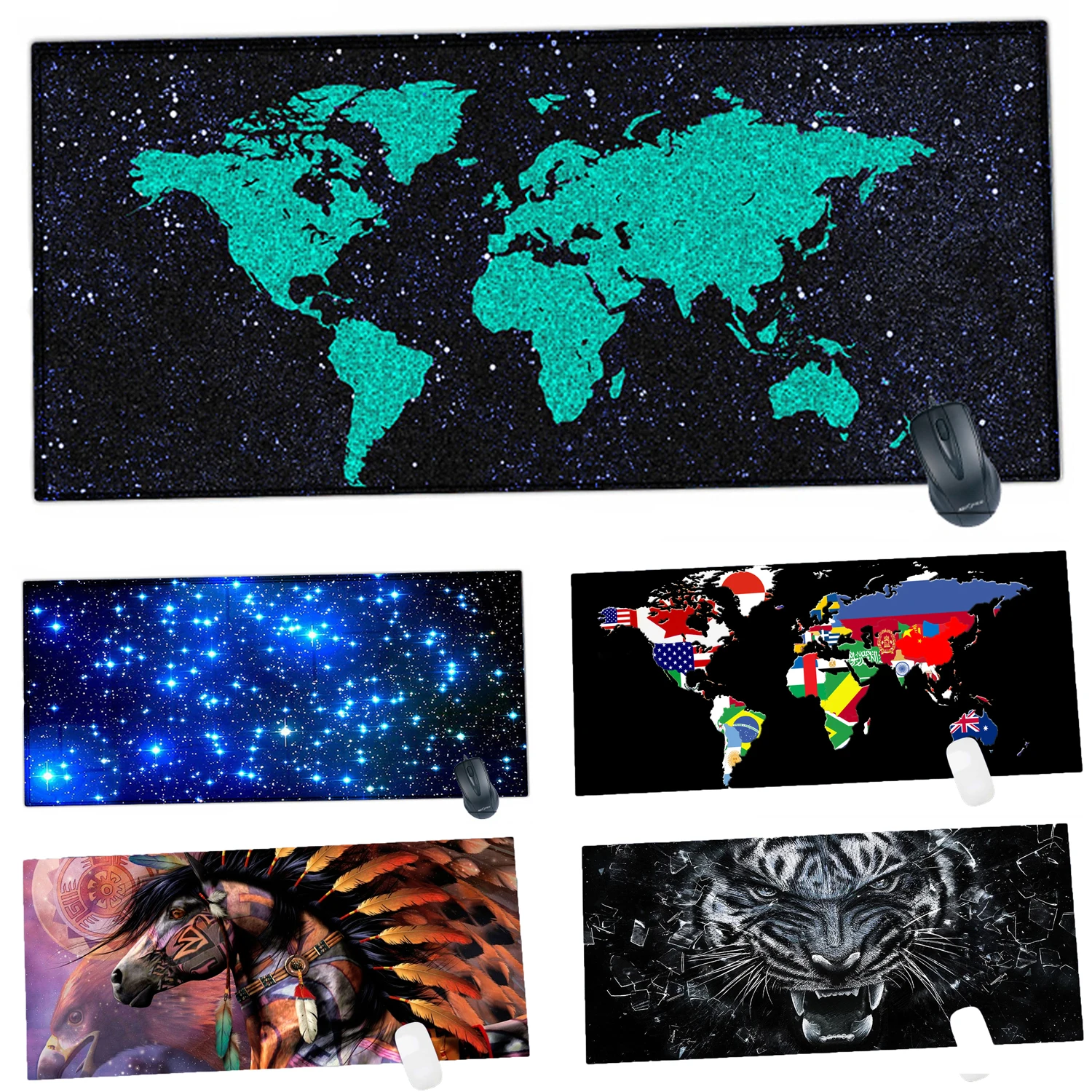 Buy World Map 90 X 40 cm Mouse Pad Extra Large XL