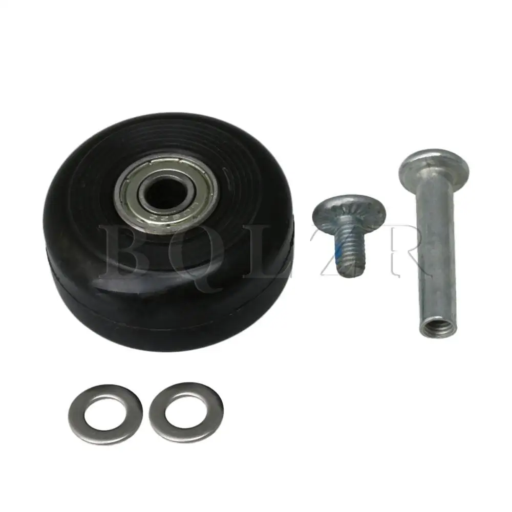 

BQLZR Black Luggage Suitcase Wheels Loadable 50kg for Universal Wheel Replace