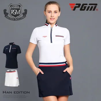 

PGM Brands Golf Apparel Women Clothing SportsWear Short Sleeve T-Shirt Summer Outdoor Breathable Soft Skin Friendly High Quality