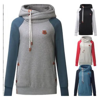 

2018 Autumn Winter Casual Hoodies Women Slim Long Sleeve Hooded Sweatshirt Lapel Pullover Top Fashion Sportwear Chic Tracksuit