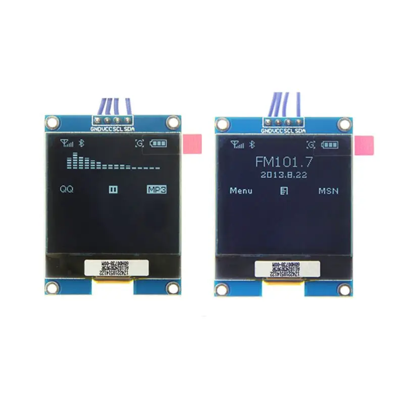 ЖК модуль OLED для Raspberry Pi STM32 1 5 дюйма 128x128 с драйвером IC SSD1327|Детали ультразвукового