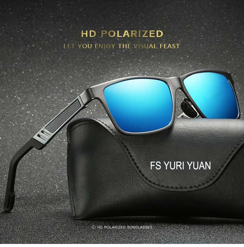 FS Юрий юаней поляризованные очки Рыбная ловля Для мужчин Алюминий магния Открытый спортивные солнцезащитные очки Для мужчин Велоспорт Пеший Туризм Drive очки 6560