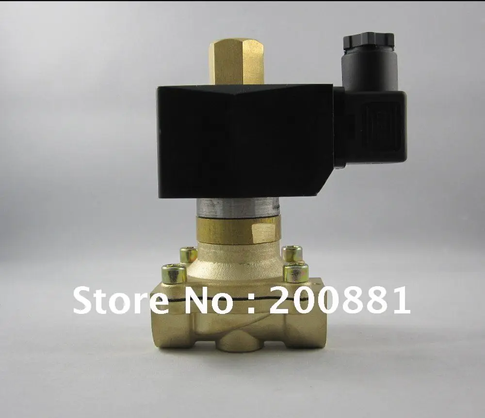 

1/2" 2w series 2/2 way normally open direct acting AC220V DC24V DC12V brass Solenoid Valve