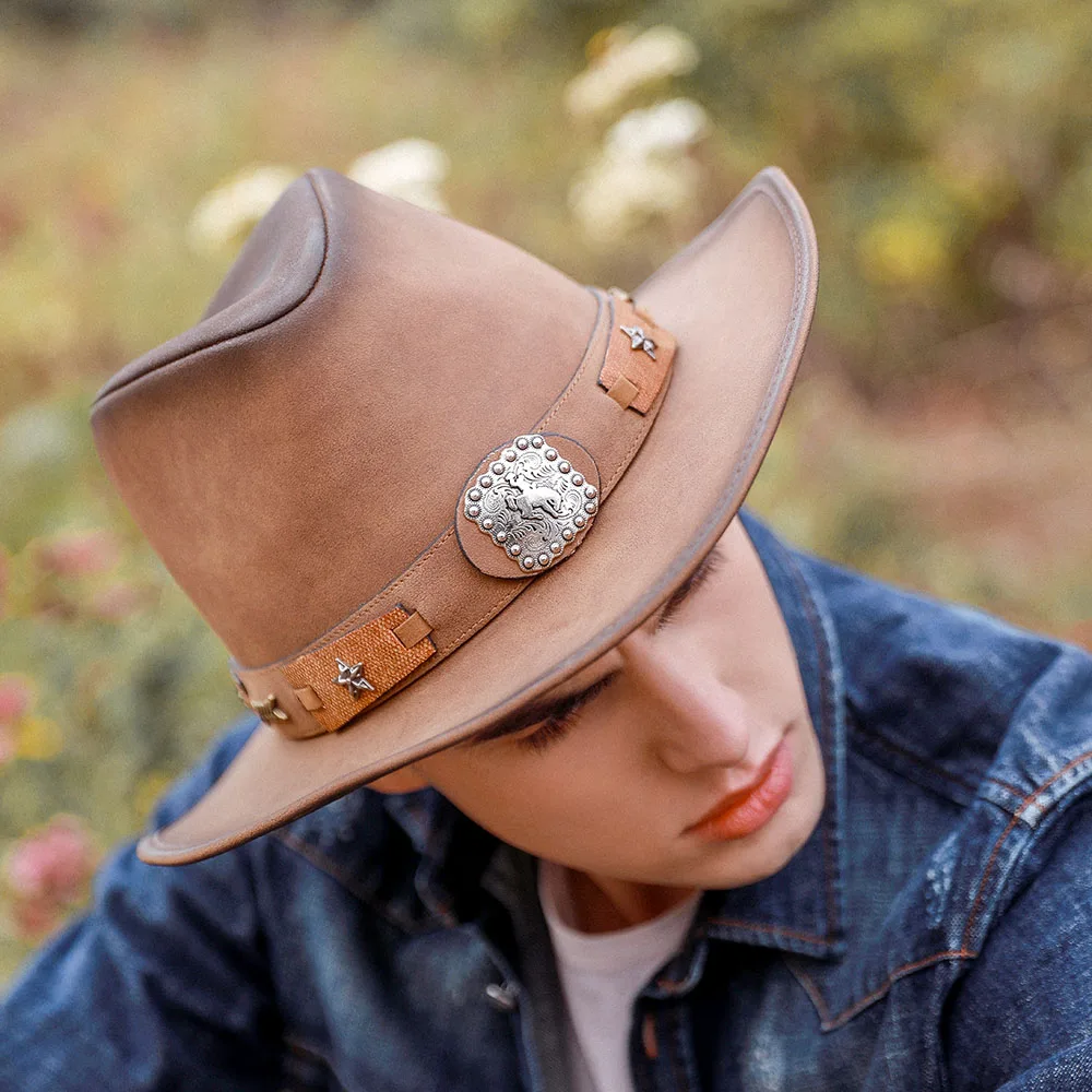 Sombrero de para hombre, Sombrero de vaquero, Sombrero enrolladas, caballero, vaca, Sombrero, gorras de hombre, papá, padrino, sombreros ecuestres, tamaño de cowboy para hombres| - AliExpress
