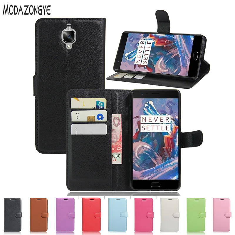 For Oneplus 3T Case Wallet PU Leather Back Cover Phone ...
