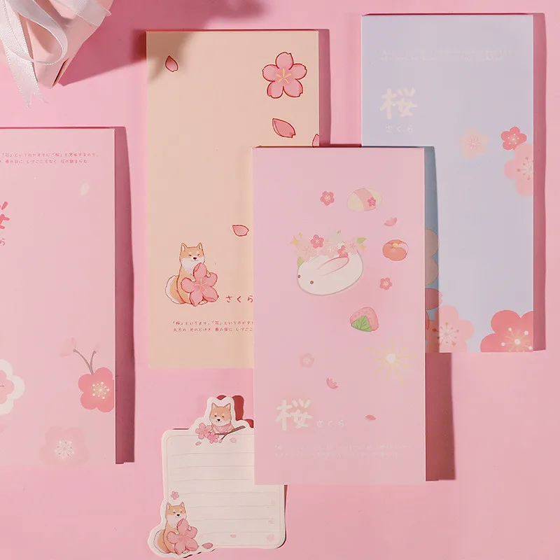 Новое поступление Sakura flower series note book Page еженедельные наклейки для дневника школьные принадлежности для девочек в подарок