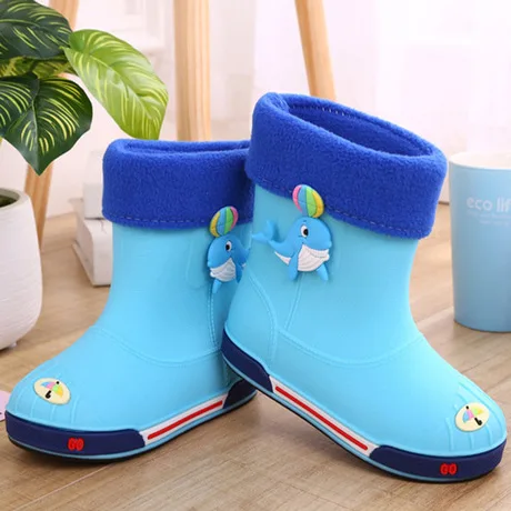 

Kids Shoes rain boots kids kinder laarzen meisjes rain boots girls children boots baby rain boots cartoon dolphin kids shoes new
