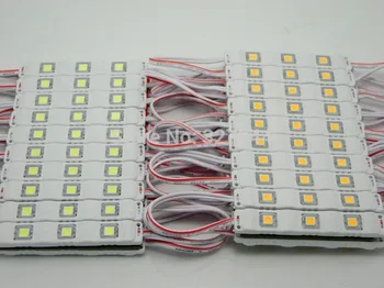

1000pcs/lot 20PCS/Lot LED 5050 3 LED Module 12V waterproof led modules lighting Yellow/Green/Red/Blue/White/Warm white