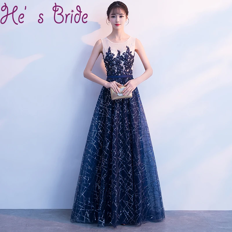 Evening dress zipper up neck sleeveless wedding party formal dress evening dresses