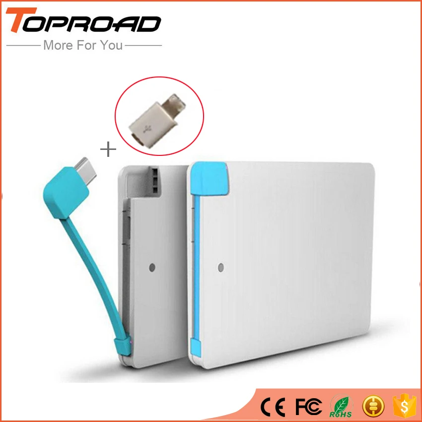 Ultra Slim Power Bank 2600mAh Mini Powerbank External Mobile Phones Battery Charger bateria externa For iPhone 5 5s 6 6s Plus