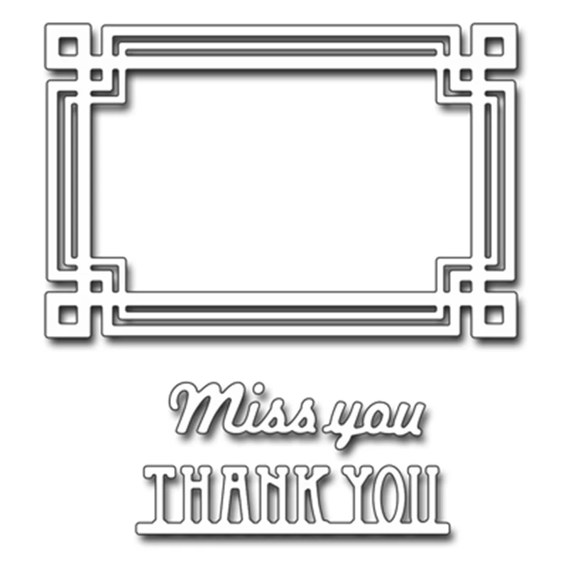 

Hemere Photo Frame Background Metal Steel Cutting Dies Stencil For DIY Scrapbooking Paper Photo Card Embossing Dies Handmade