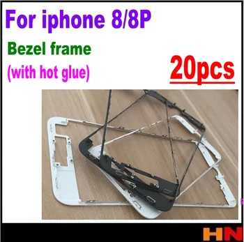 

20pcs with glue wholesale for iPhone 8 8p plus 4.7 5.5 inch Front Bezel LCD Middle Frame