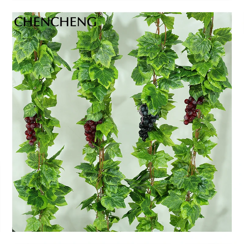 

CHENCHENG 5 Pieces / Lot Artificial Silk Plant Grape Vines Garland Ivy Creative Simulation for Wedding Garden Home Decoration