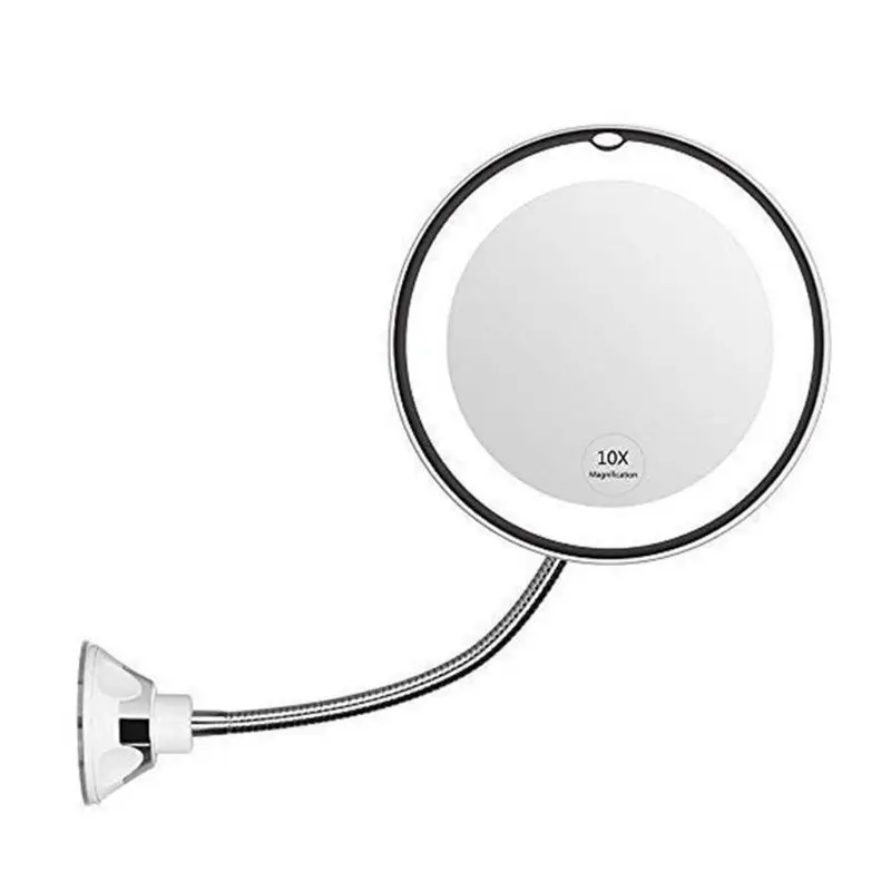 

360 Rotation 10X Magnifying LED Suction Cup Shower Shave Make Up Tool