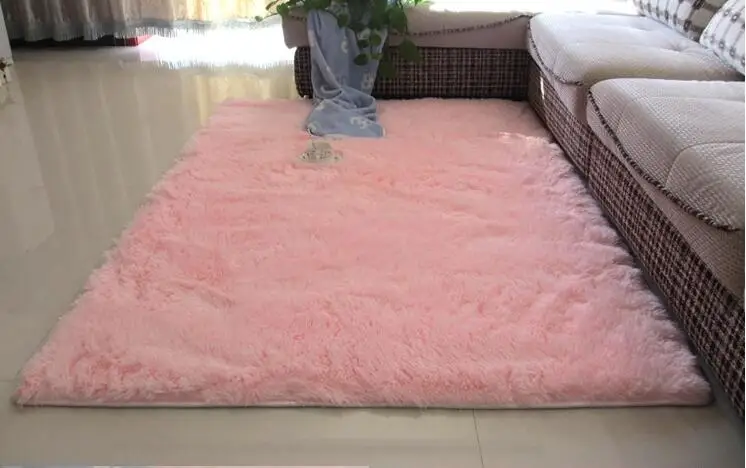 

Simple modern plush carpet living room coffee table floating window mat lovely girl Princess carpet
