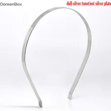 Doreen Box hot-10 Серебряный тон повязки для волос лента 14,5x13,5 см 7 мм ширина(B12707