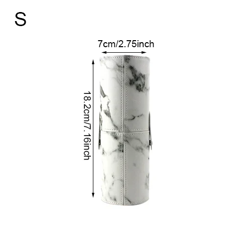 Портативный органайзер кистей для макияжа из искусственной кожи, косметическая косметичка для путешествий, держатель для губной помады, аксессуары для хранения для ванной комнаты и дома - Цвет: S Makeup Organizers
