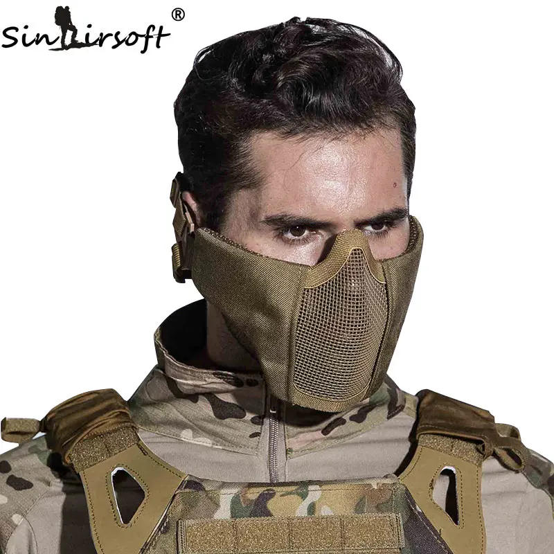 Тактическая Маска для страйкбола SINAIRSOFT шлем половина нижней части тела