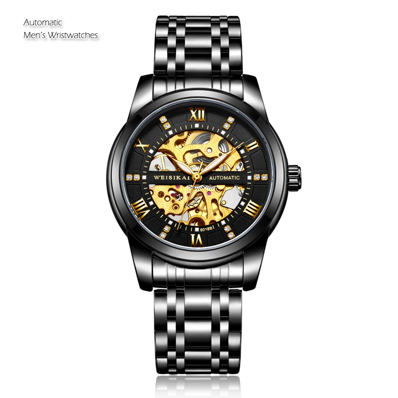 Automatic Mechanical Watch Top Brand Wristwatch Men Watches Fashion Skeleton Watch Male Tourbillon Clock Gold Relogio Masculino Automatic Mechanical Watch Top Brand Wristwatch Men Watches Fashion Skeleton Watch Male Tourbillon Clock Gold Relogio Masculino