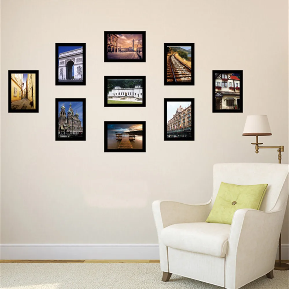 9 шт. настенные фоторамки из смолы в средиземноморском стиле 7 дюймов|frame picture|wall