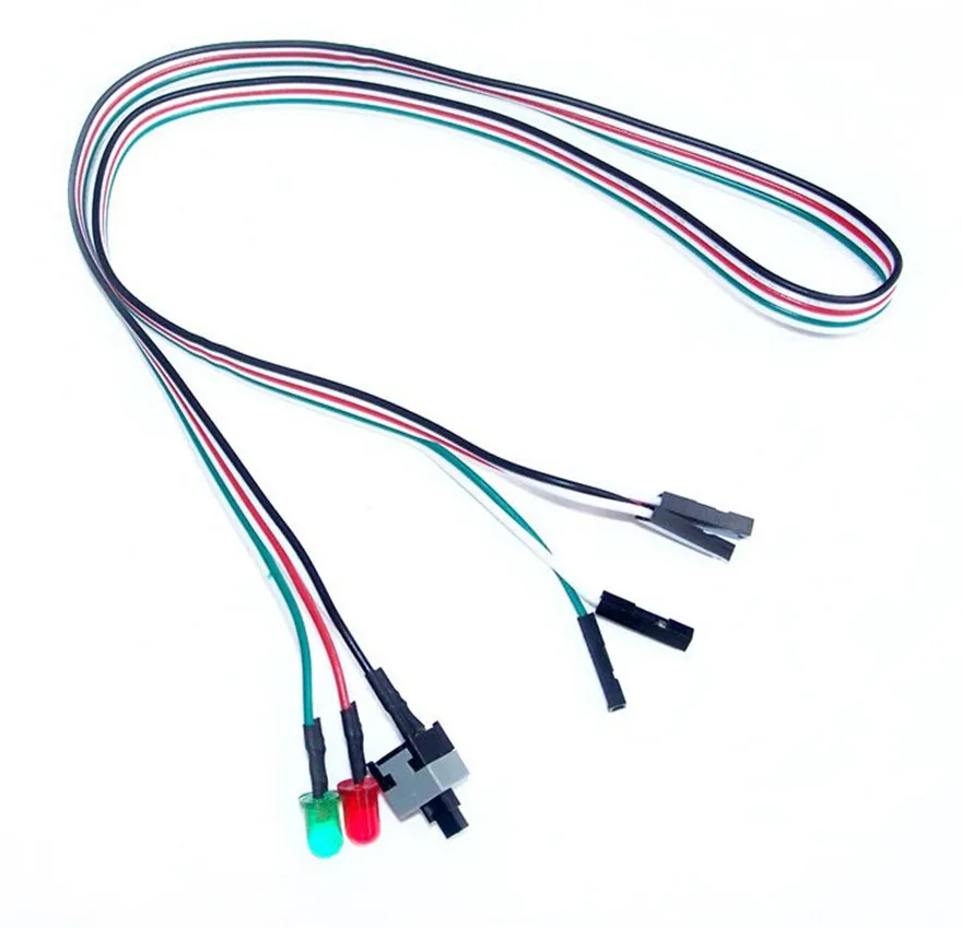 Desktop Computer PC Case Power cable SW switch Re starting switch Power