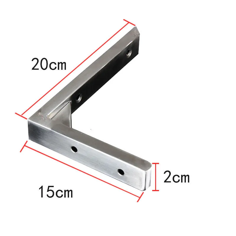 2 шт сверхмощный l-образный стол полки кронштейны треугольник кронштейн, 200 мм x 150 мм длина