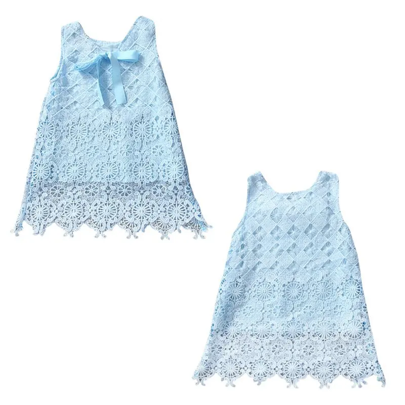 

Newest Toddler Baby Kids Girls Dress Sleeveless Princess Party Tutu Summer Lace Dress