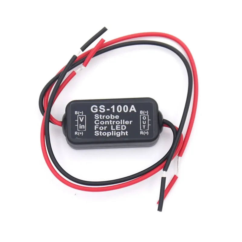 

Auto Car 12V GS-100A LED High Position Brake Tail Stop Light Strobe Flash Flashing Controller Box LED Lights