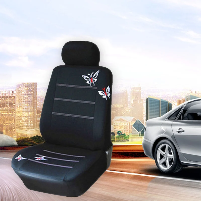Универсальный чехол на сиденье автомобиля с вышивкой бабочкой подходит для