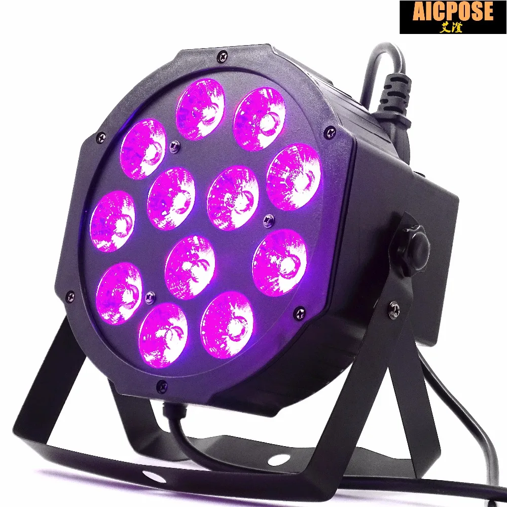 Preise 4 teile lose 12w led lampe perlen 12x12W led Par lichter RGBW 4in1 flache par led dmx512 disco lichter professionelle bühne dj ausrüstung