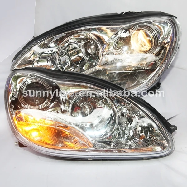 Для Mercedes Benz 1999 2005 года для W220 S280 S320 S500 S600 передняя лампа серебристая LF|lf speaker|s280w220