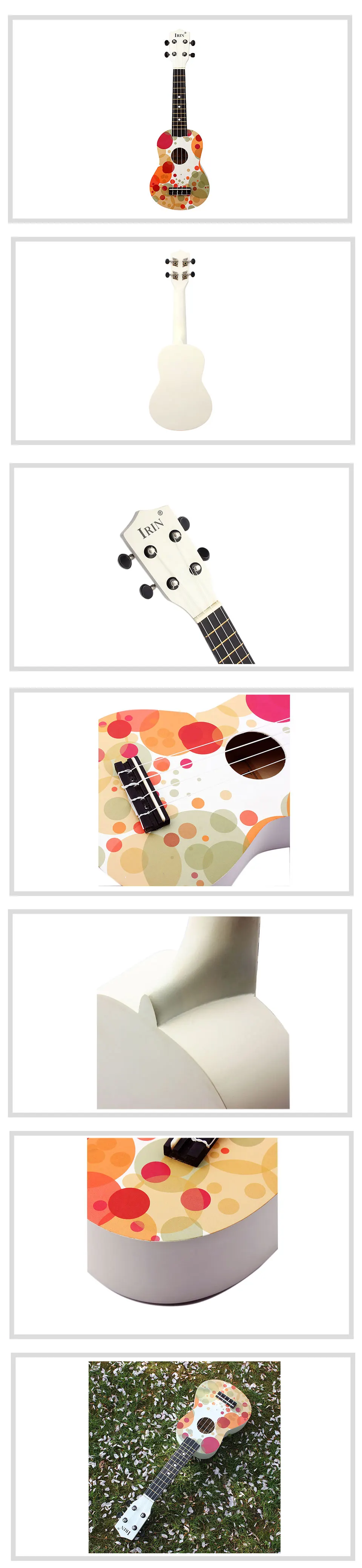 Горячая Распродажа Гавайские гитары сопрано 4 струны музыкальная Акустическая гитара 21 дюймов деревянная Гавайская гитара 5 стилей Гавайские гитары укулеле кавакинхо