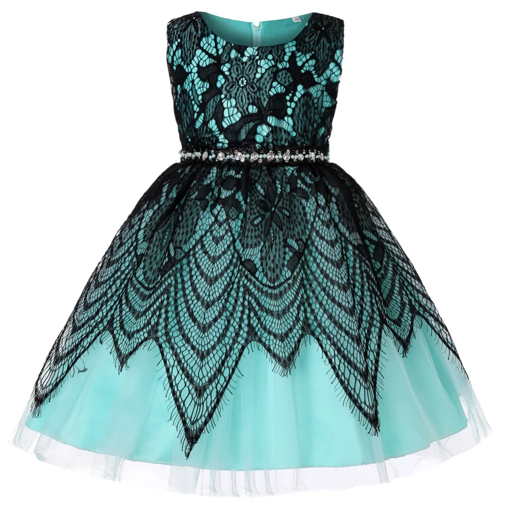 

Girls Lace Dress Elegant Prom Dress For Girls Toodler Party Dress For Kids Girl Summer Kids Clothes Children Little Dresses Girl