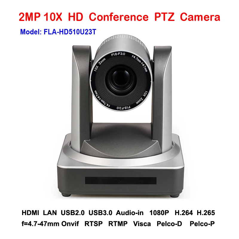 2mp 1080p/60fps 10x Zoom plug and play USB2.0 USB 3.0 ptz ip camera