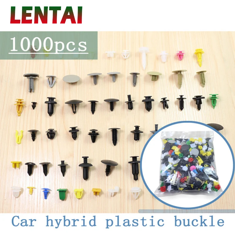 

LENTAI 1000pcs/set Auto Bumper Fastener Car Door Fender Rivet Fastener For Subaru Impreza XV Hyundai Solaris tucson I30 IX25