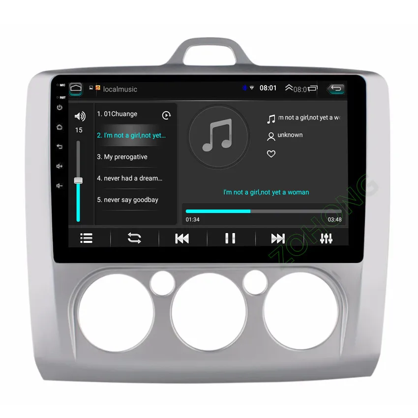 Top 2.5D Android 8.1 car dvd Multimedia player GPS for for Ford Focus 2 2004 2005 2006 2007 2008 2009 2010 2011 navigation Radio BT 4