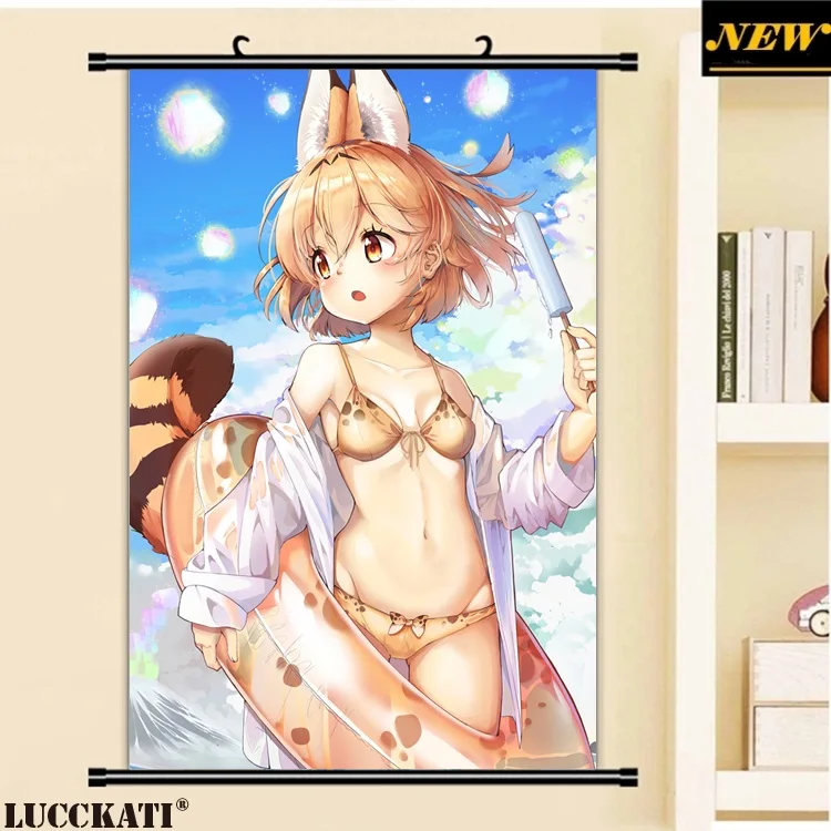 4yande.re 463226 animal_ears bikini cleavage kemono_friends open_shirt see_through serval swimsuits tagme tail_