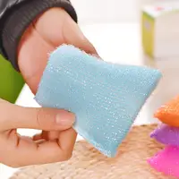 Kitchen nonstick oil scouring pad oil cleaning cloth washing cloth to wash cloth towel brush bowl cloth sponge 4 pcs 4