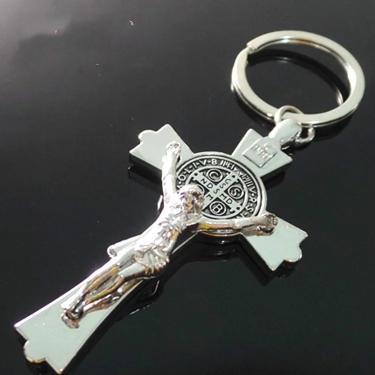 

Cross keychain Jesus' redemption keychain Christian religious gift jesus statue