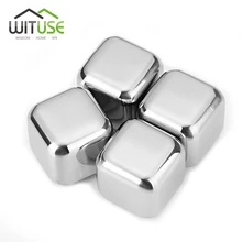 Распродажа, 4 шт., 6 шт., новинка, кубики льда из нержавеющей стали, крутой ледник, рок, аккуратный напиток, морозильник, гель для вина, виски, камни для отличного подарка