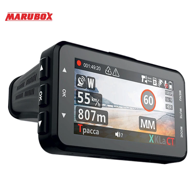Скидка ZENISS Лидер продаж Marubox Автомобильная камера DVR Радар детектор font b GPS b font регистратор 3в1 HD1296P 170 градусов Автомобильный видеорегистратор для России M610R