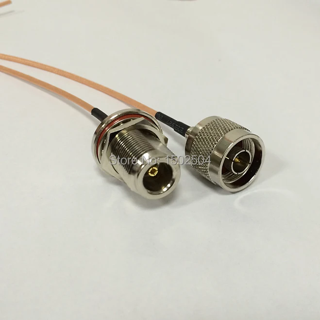 

New N Male Plug Connector Switch N Female Jack Convertor RG316 Wholesale Fast Ship 15CM 6" Adapter