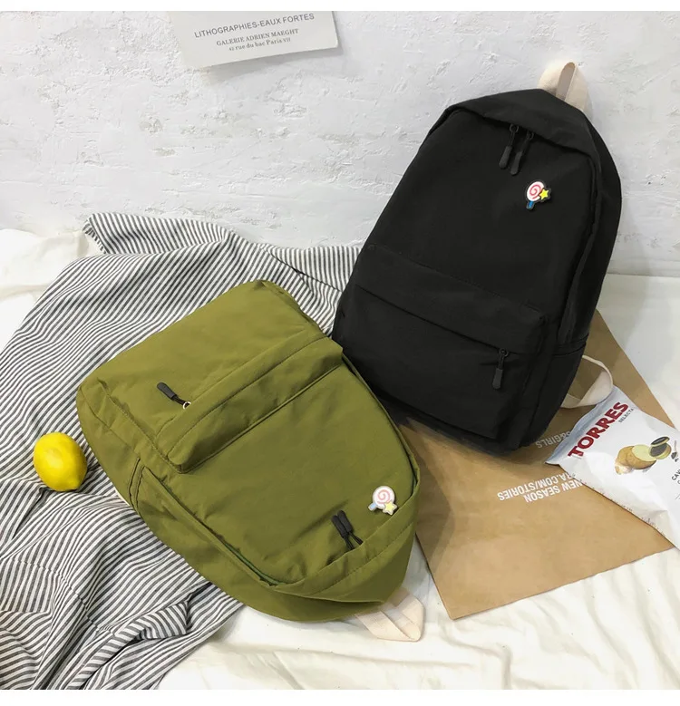 Летний рюкзак для девочки подростка женская школьная сумка корейские милые повседневные Рюкзаки Большой Вместительный студенческий рюкзак подростковый