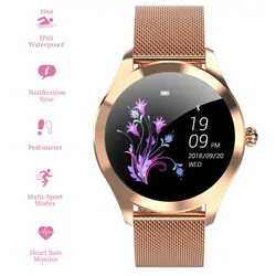 Умные часы женские шагомер сердечного ритма кровяное давление IP68 Водонепроницаемые часы с bluetooth женские умные часы для Android IOS