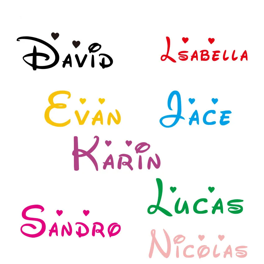 

Customized Personalized DIY Name Children Home Decor Nursery Kids Room Vinyl Sticker Wall Art Sticker Decal Removable