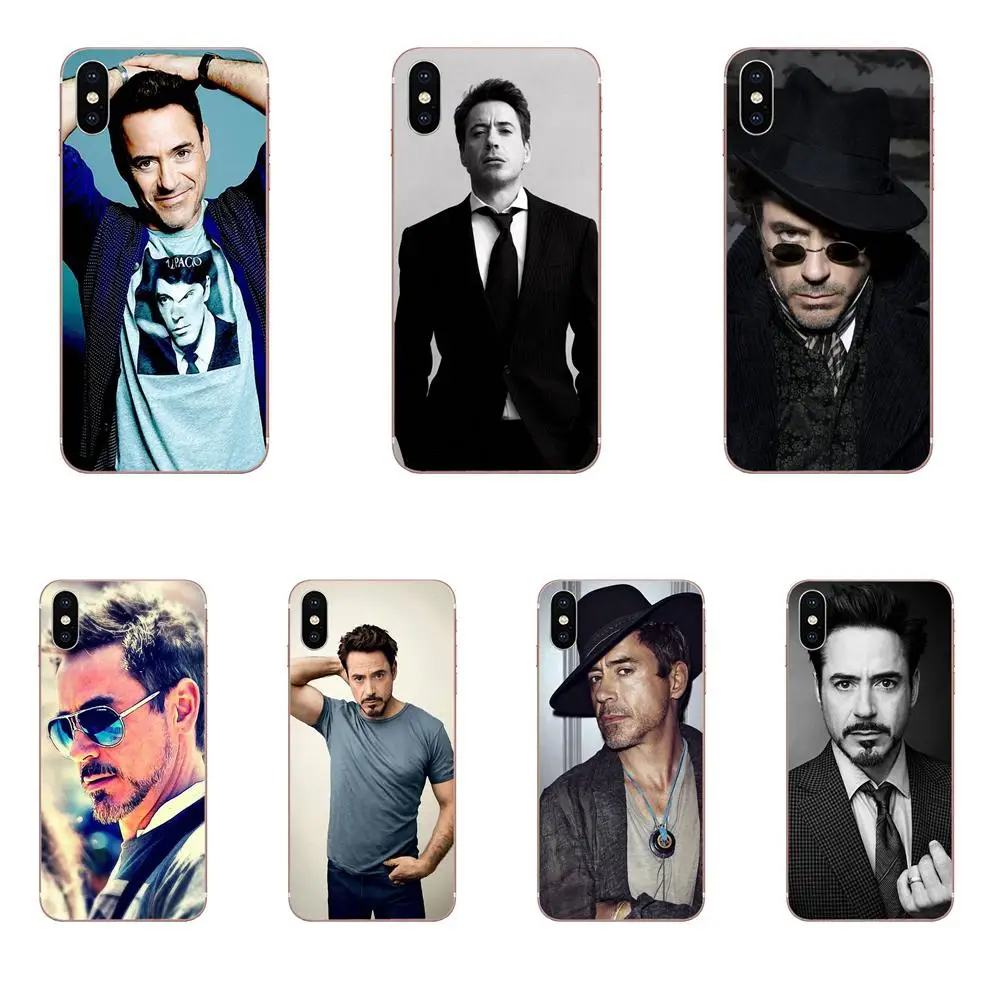 

For Xiaomi Mi3 Mi4 Mi4C Mi4i Mi5 Mi 5S 5X 6 6X A1 Max Mix 2 Note 3 4 TPU Skin Paintin Super Iron Man Robert Downey Jr