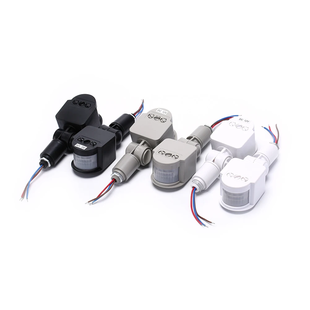 

1PC Outdoor 180 Degree Rotating Switch Motion Sensor Detector 220V 12V Wall Light Lamp LED PIR Infrared Motion