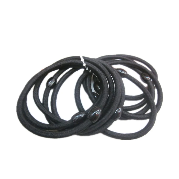 

10Pcs Hairdressing Tools Black Rubber Band Hair Ties/Rings/Ropes Gum Springs Ponytail Holders Hair Accessories Elastic Hair Band